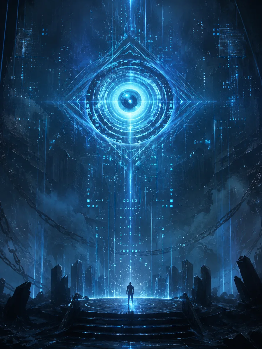 System AI page art for Dungeon Crawler Carl Wiki