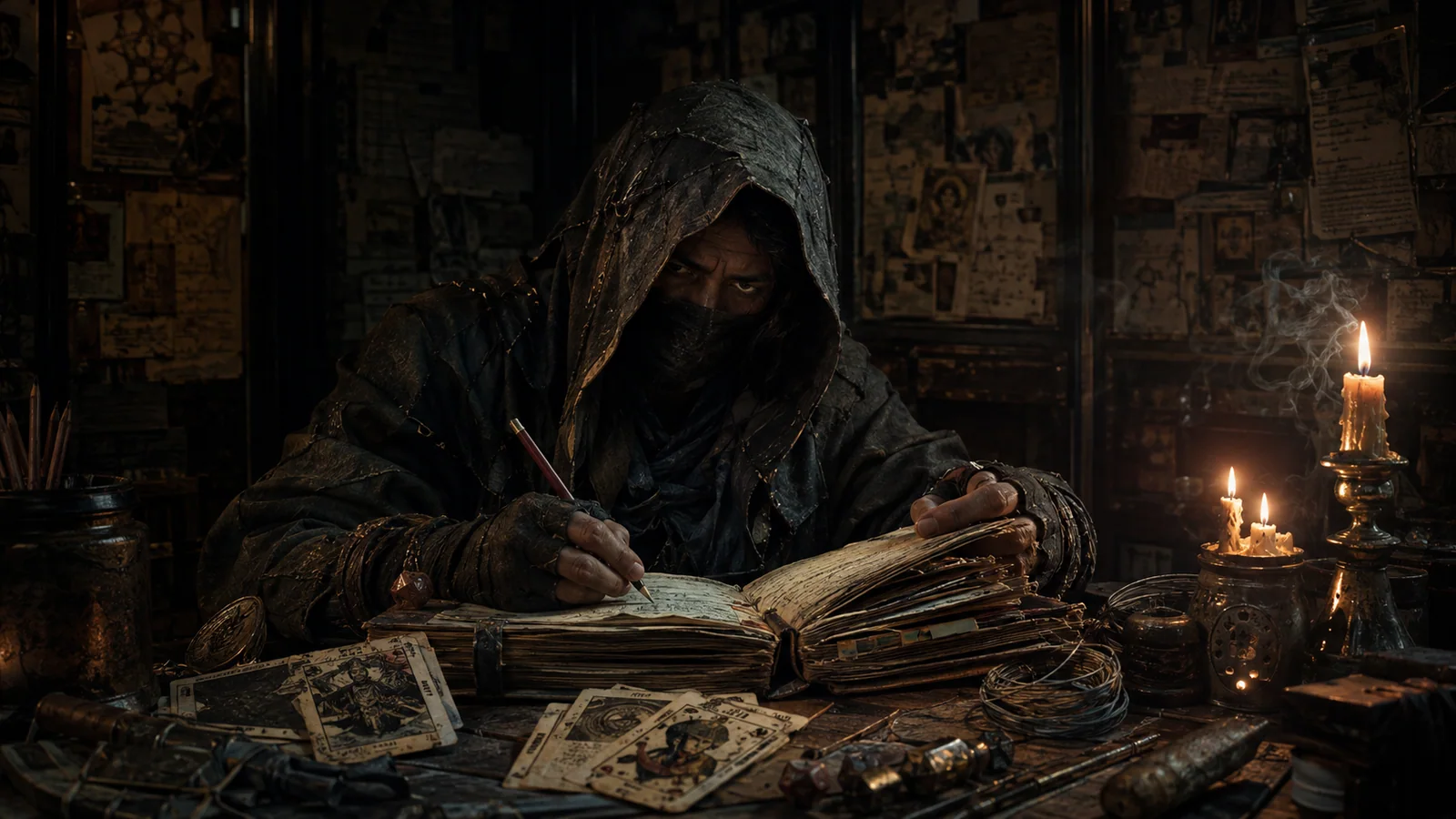 Original interpretive portrait of Allister in a Dungeon Crawler World setting.