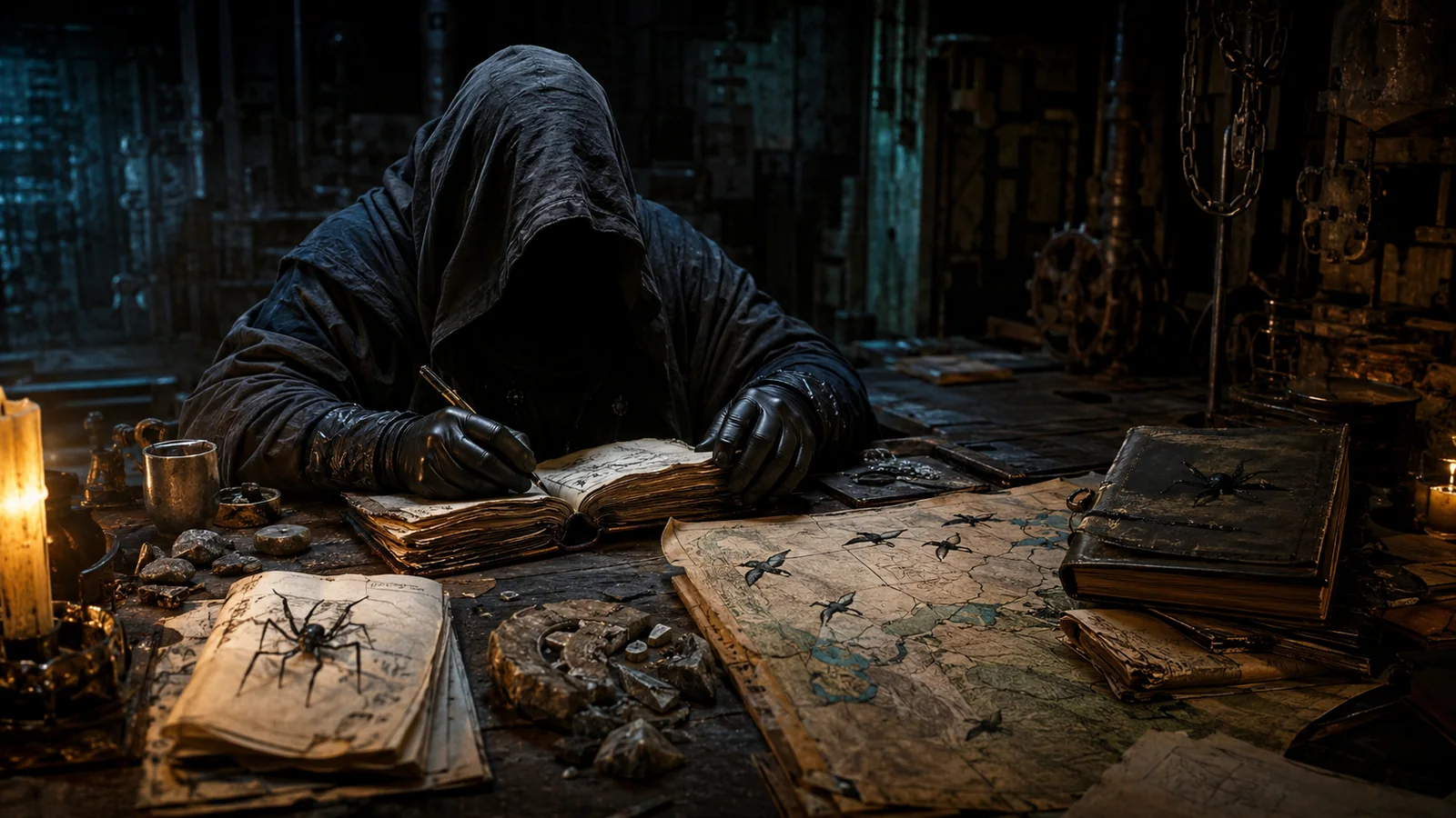 Original interpretive portrait of Azin in a Dungeon Crawler World setting.