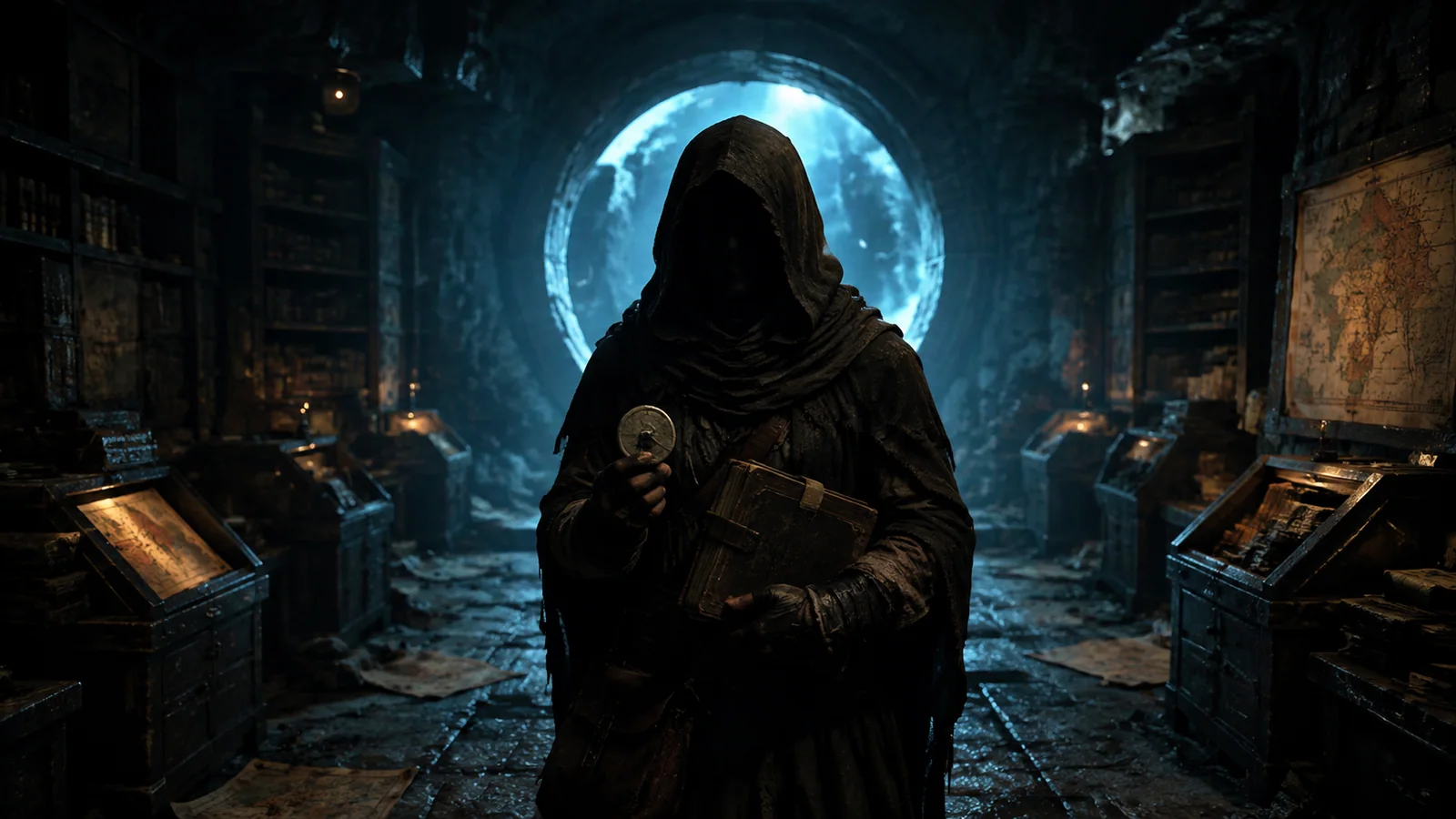 Original interpretive portrait of Ba in a Dungeon Crawler World setting.