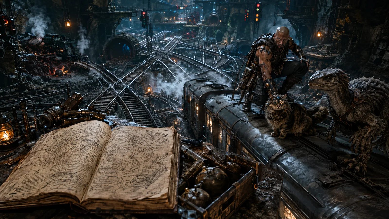 Original interpretive scene rendering for Book 3: The Dungeon Anarchist's Cookbook.