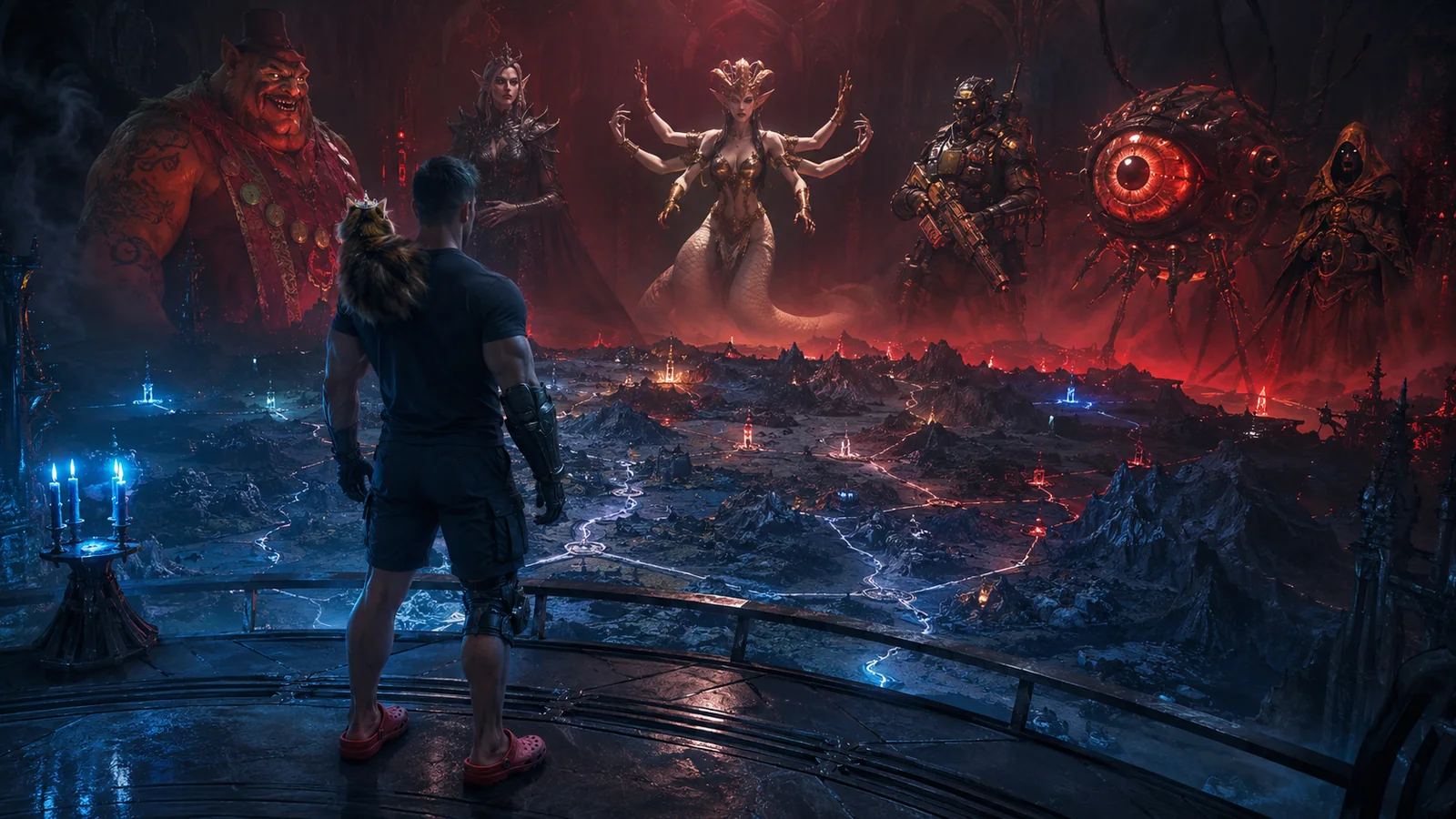 Original interpretive scene representing Carl's Enemy Landscape.