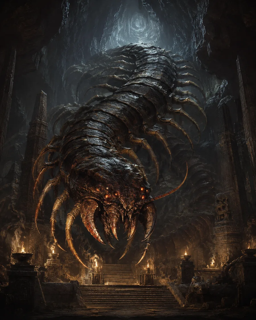 Scolopendra page art for Dungeon Crawler Carl Wiki