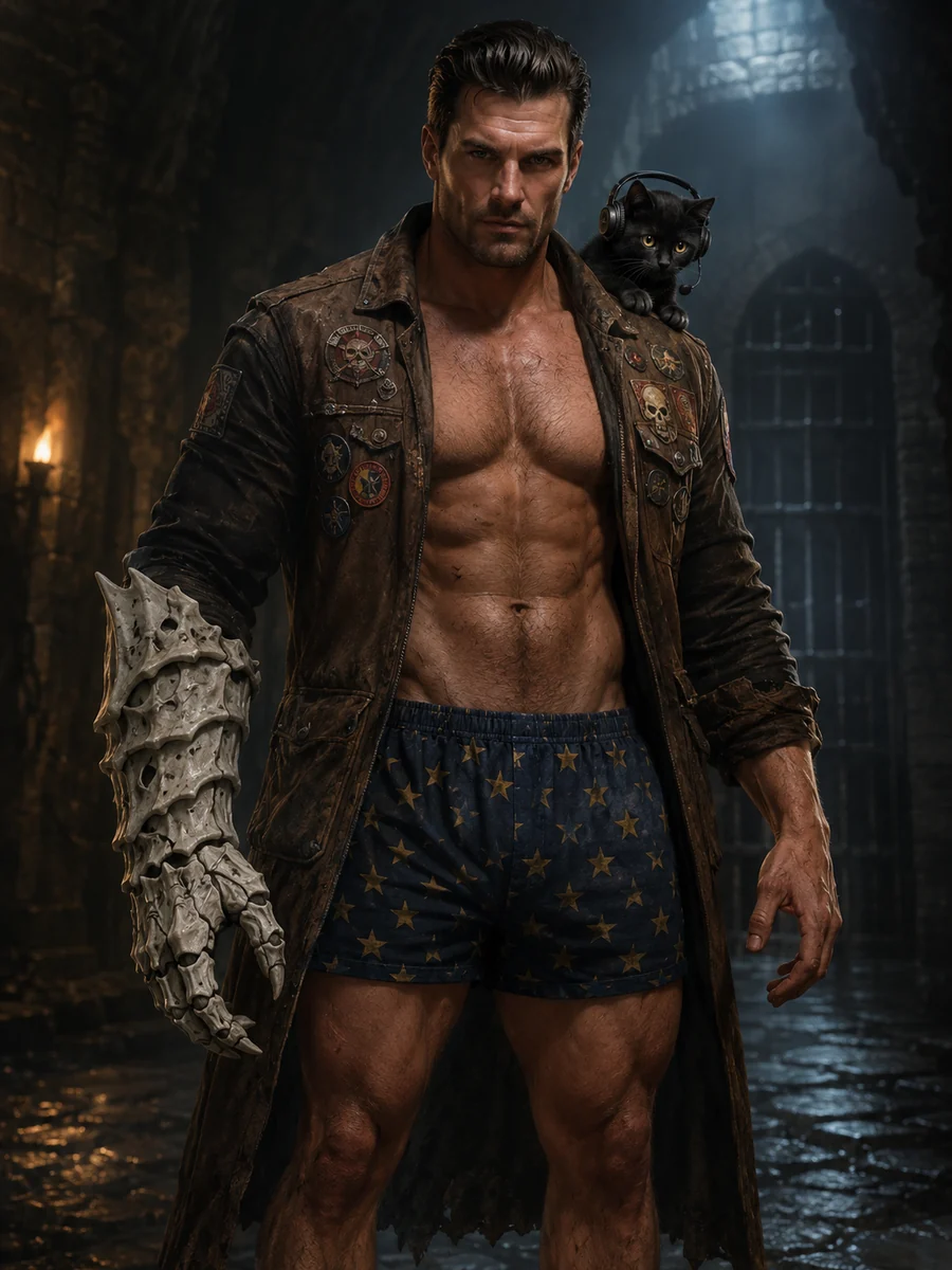 Raul character rendering for Dungeon Crawler Carl Wiki
